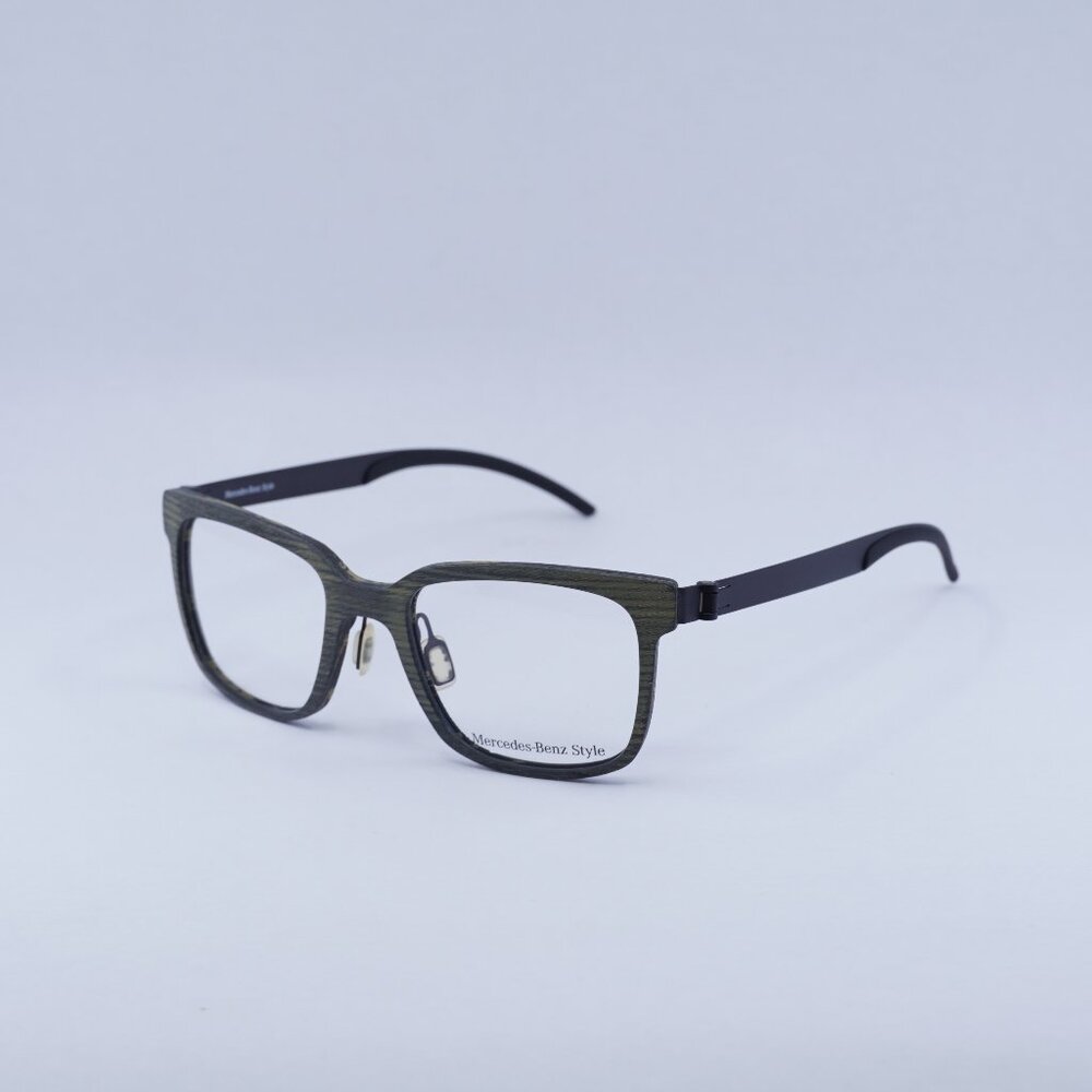 🕶️ New Mercedes-Benz M4017 D Eyeglasses - Khaki Wood/Black Frame, Lowest price!